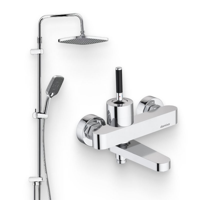 Душевой комплект Смеситель Damixa Arc 291000000 + Стойка Gala 953000000