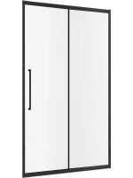 Душевая дверь в нишу Abber Schwarzer Diamant AG30100BMH 100 см, профиль черный, стекло матовое