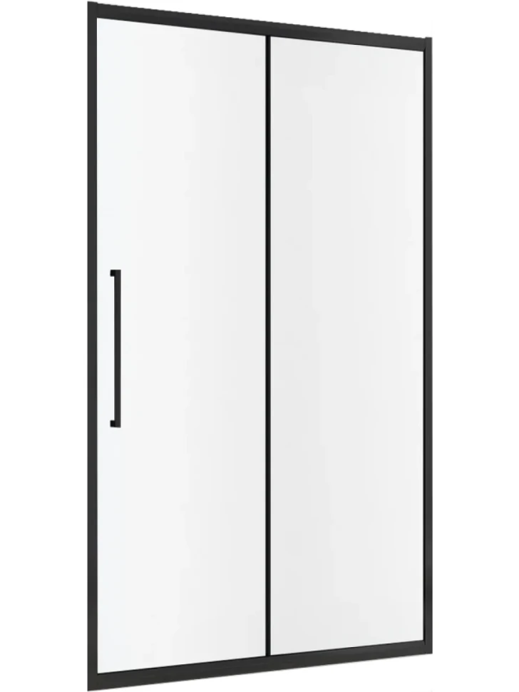 Душевая дверь в нишу Abber Schwarzer Diamant AG30100BMH 100 см, профиль черный, стекло матовое