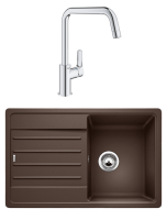 Комплект Мойка Blanco Legra 45 S кофе + Смеситель Grohe Eurosmart