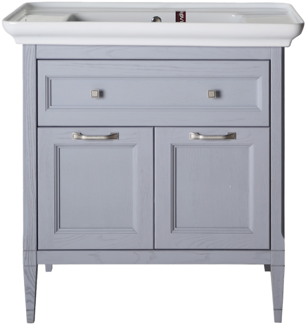 Тумба с раковиной ASB-Woodline Гранда 85 серая