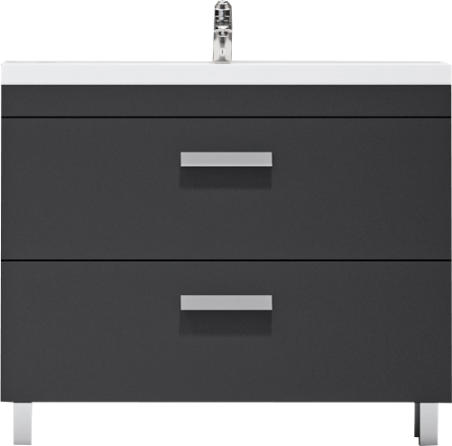 Тумба под раковину Velvex Orlando 100 серая