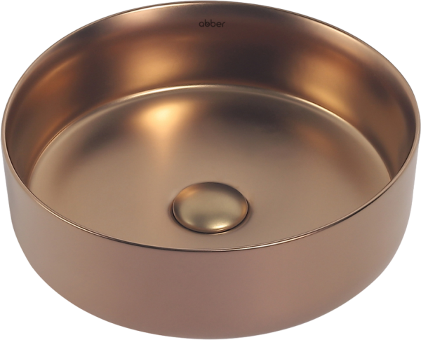 Накладная раковина Abber Bequem AC2108MRG матовое розовое золото