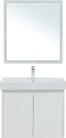Мебель для ванной комнаты Aquanet Nova Lite 75 белый глянец, с дверками
