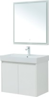 Мебель для ванной комнаты Aquanet Nova Lite 75 белый глянец, с дверками
