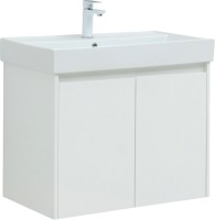 Мебель для ванной комнаты Aquanet Nova Lite 75 белый глянец, с дверками