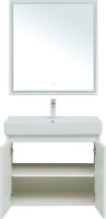 Мебель для ванной комнаты Aquanet Nova Lite 75 белый глянец, с дверками