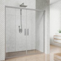 Душевая дверь в нишу Kubele DE019 D4-CLN-MT 165 см, профиль матовый хром