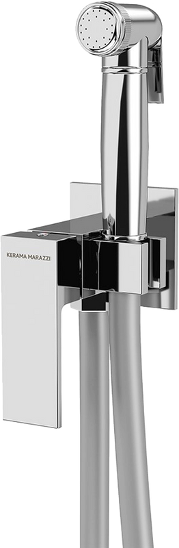 Гигиенический душ KERAMA MARAZZI Fioretto V253CR442RUKM со смесителем, С ВНУТРЕННЕЙ ЧАСТЬЮ, хром
