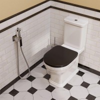 Гигиенический душ KERAMA MARAZZI Fioretto V253CR442RUKM со смесителем, С ВНУТРЕННЕЙ ЧАСТЬЮ, хром