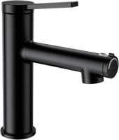 Смеситель для раковины Wonzon & Woghand WW-H1017-MB черный матовый, с функцией полоскания рта