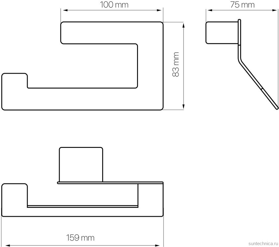 Держатель для туалетной бумаги DEKOR BANYO SS 304 SS304 007