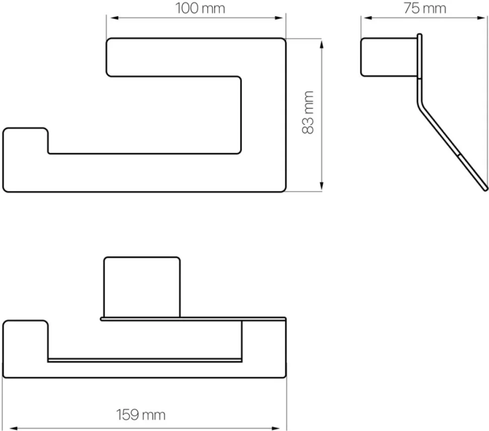 Держатель для туалетной бумаги DEKOR BANYO SS 304 SS304 007