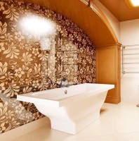 Ванна из искусственного камня Фэма Айсберг без опоры 180x80 см, пристенная, белая