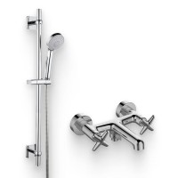 Душевой комплект Смеситель IDDIS Acros ACRSB02i02WA хром + Гарнитур Bild BIL3F65i16