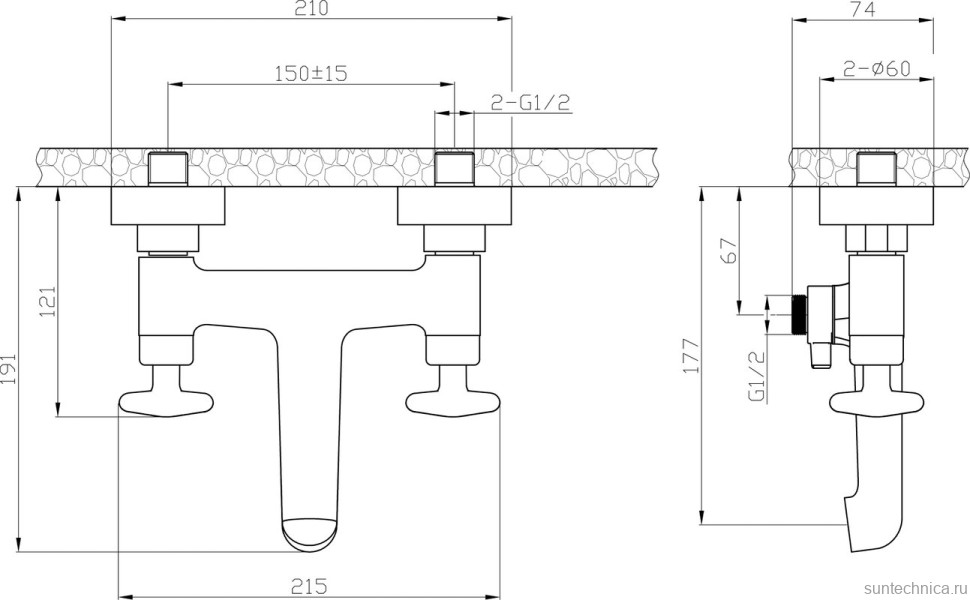 Душевой комплект Смеситель IDDIS Acros ACRSB02i02WA хром + Гарнитур Bild BIL3F65i16
