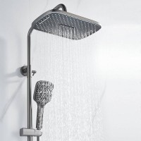 Душевая стойка Shevanik S4136T оружейная сталь