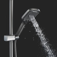 Душевая стойка Shevanik S4136T оружейная сталь
