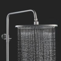 Душевая стойка Shevanik S4136T оружейная сталь