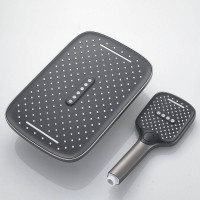 Душевая стойка Shevanik S4136T оружейная сталь
