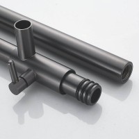 Душевая стойка Shevanik S4136T оружейная сталь