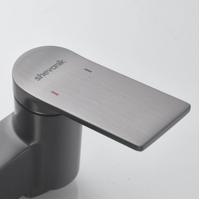 Душевая стойка Shevanik S4136T оружейная сталь