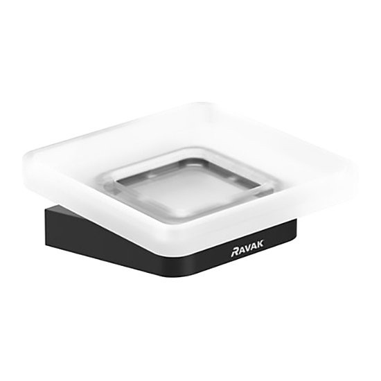 Мыльница Ravak TD 200.20 настенная, черная