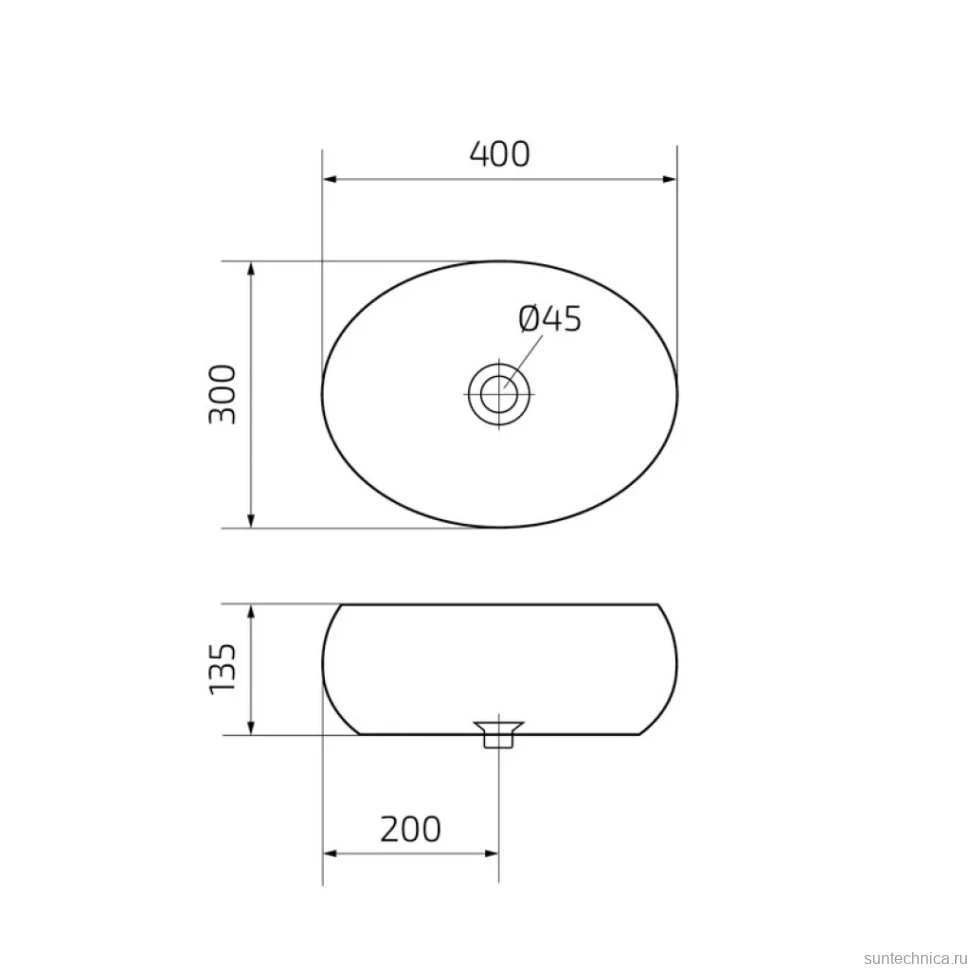 Накладная раковина GID Lago Bm9030ds 40 матовая черная, овальная, фаянс