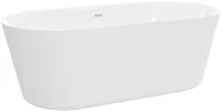 Акриловая ванна BelBagno BB306-1785 180x85 см, отдельностоящая, белая, овальная, с каркасом