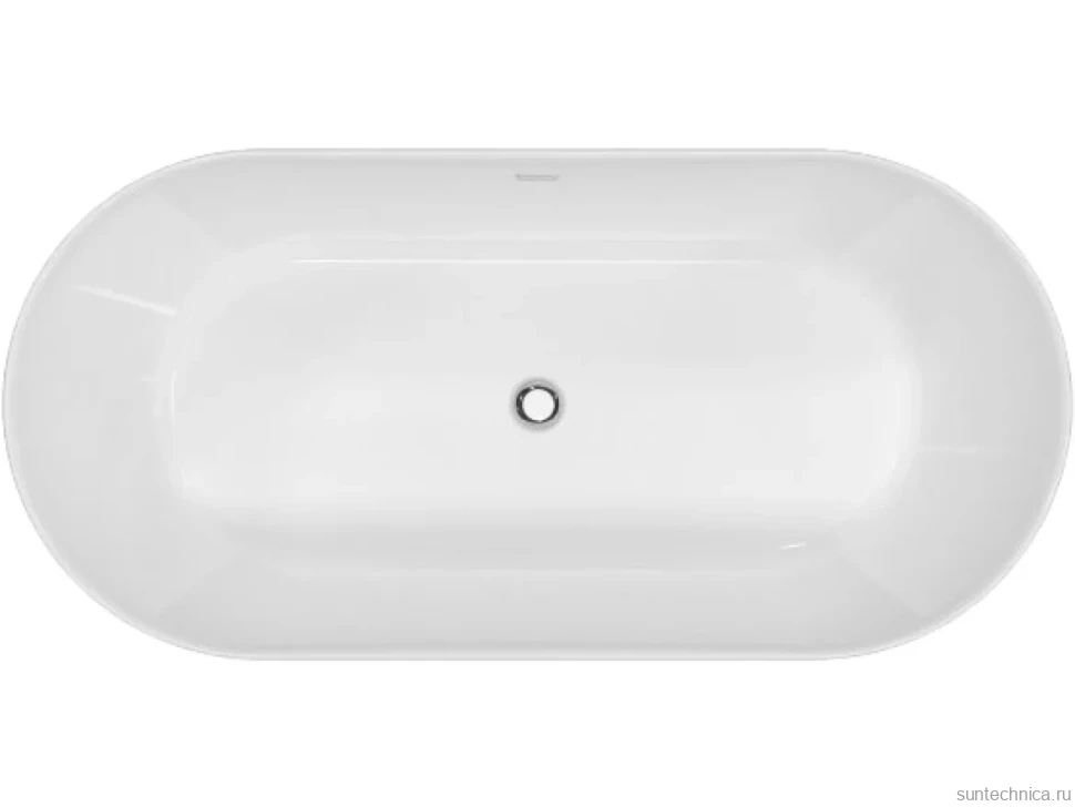 Акриловая ванна BelBagno BB306-1785 180x85 см, отдельностоящая, белая, овальная, с каркасом