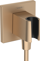 Шланговое подключение Hansgrohe FixFit Porter E 26889140 шлифованная бронза Шланговое подключение Hansgrohe FixFit Porter E 26889140 шлифованная бронза