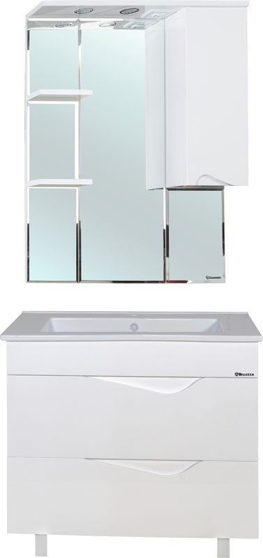 Мебель для ванной комнаты Bellezza Эйфория 85 белая