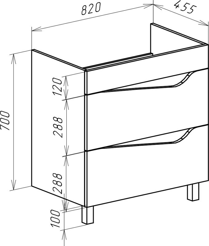 Мебель для ванной комнаты Bellezza Эйфория 85 белая