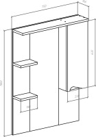 Мебель для ванной комнаты Bellezza Эйфория 85 белая