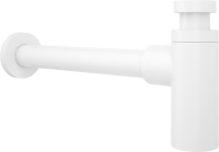 Комплект Накладная раковина Lavinia Boho Bathroom Sink Slim 33311008 + Донный клапан Wellsee Drainage System 182138000 матовый белый + Сифон 182108000 белый