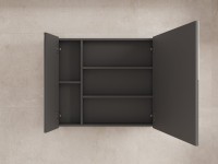 Мебель для ванной комнаты Style Line Манхэттен 80 напольная, графит, раковина Andrea Classic 80