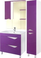 Зеркало Bellezza Эйфория L 80 фиолетовое, с подсветкой
