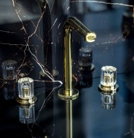 Смеситель для раковины Boheme Elegante 152-G-EL золото Смеситель для раковины Boheme Elegante 152-G-EL золото