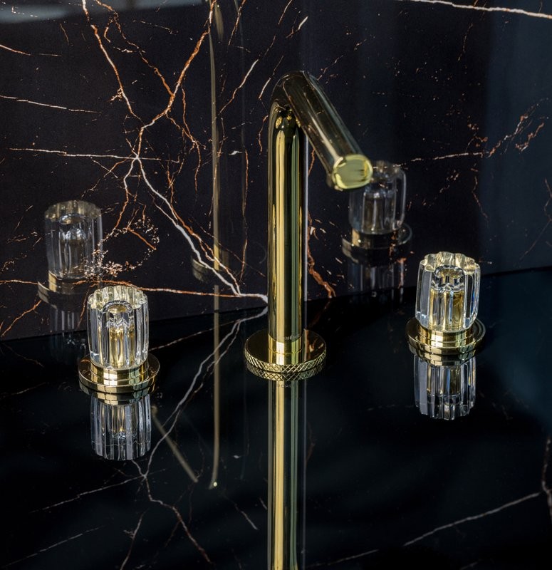 Смеситель для раковины Boheme Elegante 152-G-EL золото