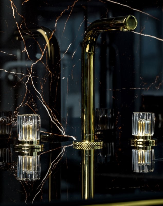 Смеситель для раковины Boheme Elegante 152-G-EL золото