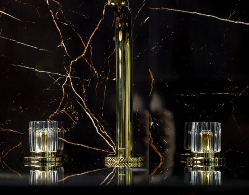 Смеситель для раковины Boheme Elegante 152-G-EL золото