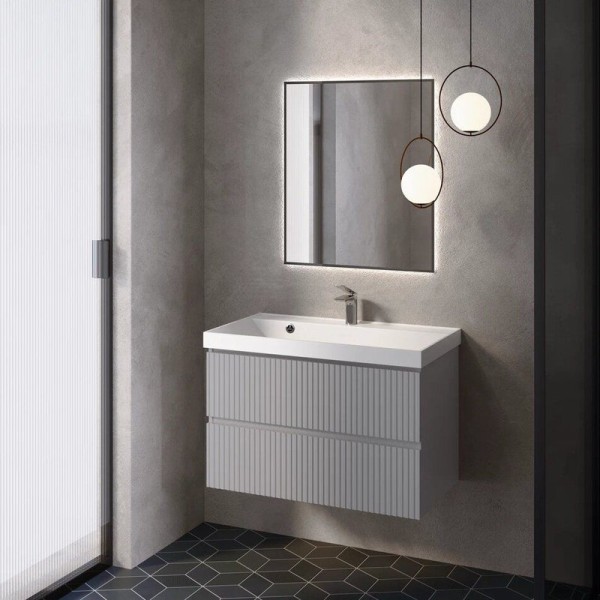 Тумба под раковину для ванной AQUAme S1 80 серая