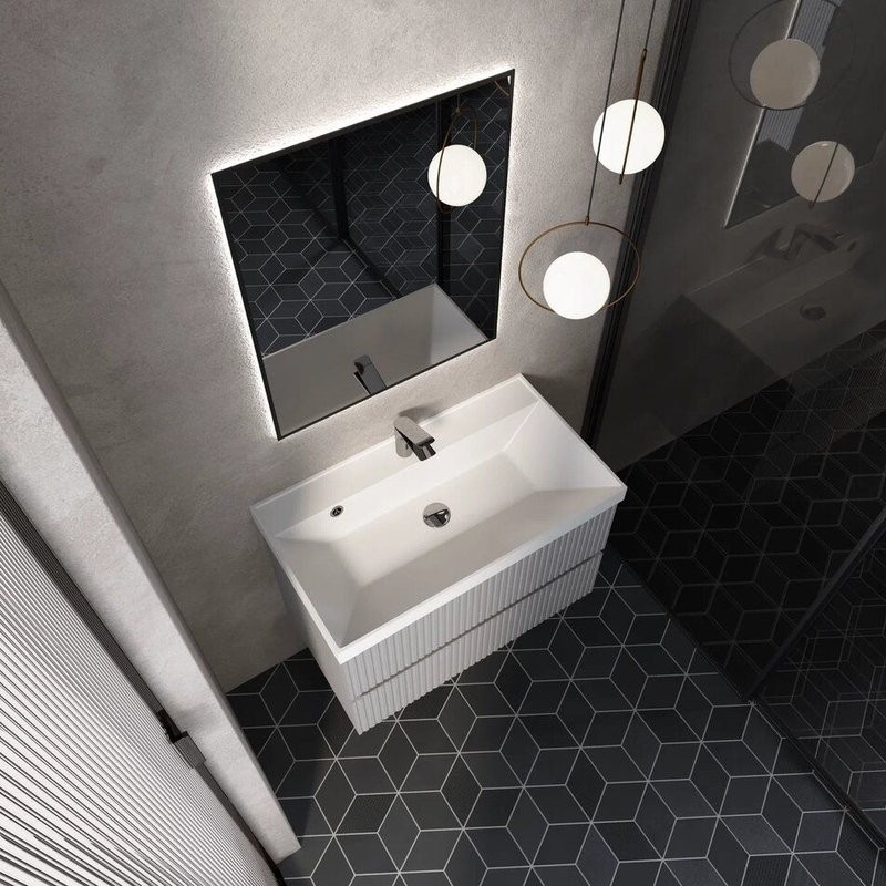 Тумба под раковину для ванной AQUAme S1 80 серая