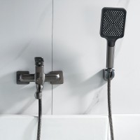 Смеситель для ванны с душем Shevanik S9902T оружейная сталь