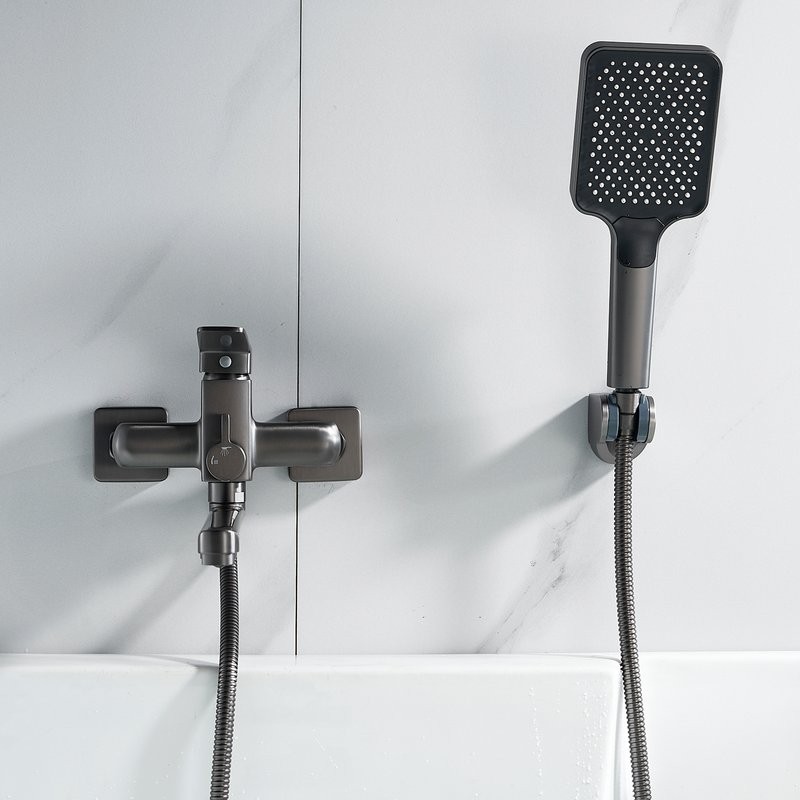 Смеситель для ванны с душем Shevanik S9902T оружейная сталь