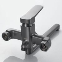 Смеситель для ванны с душем Shevanik S9902T оружейная сталь