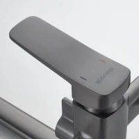 Смеситель для ванны с душем Shevanik S9902T оружейная сталь