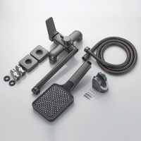 Смеситель для ванны с душем Shevanik S9902T оружейная сталь