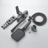 Смеситель для ванны с душем Shevanik S9902T оружейная сталь
