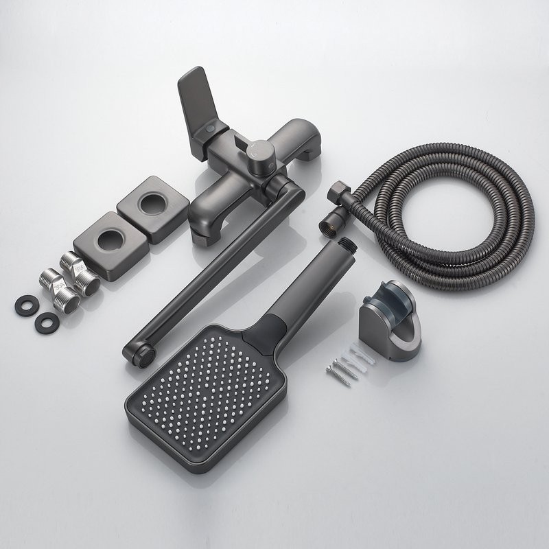 Смеситель для ванны с душем Shevanik S9902T оружейная сталь